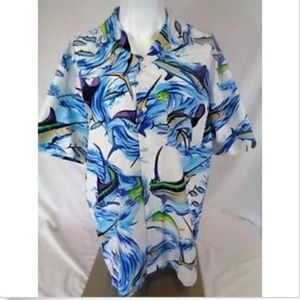 High Seas Resort Wear Hawaiian Shirt Swordfish XL